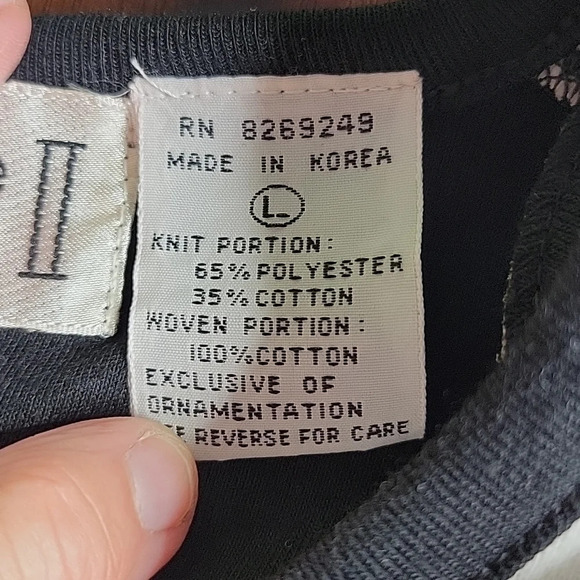 BONNIE & BILL II BY HOLLY Appliqued, Sequined, Beaded Patchwork Blouse‎ Large - Picture 9 of 9